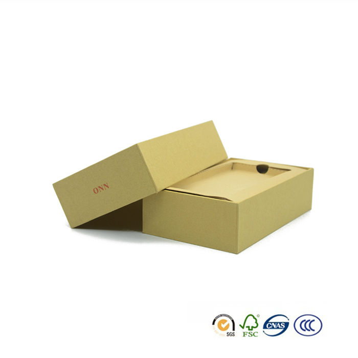 natural color gift box with paper tray