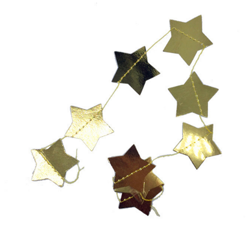metalic golden star liners