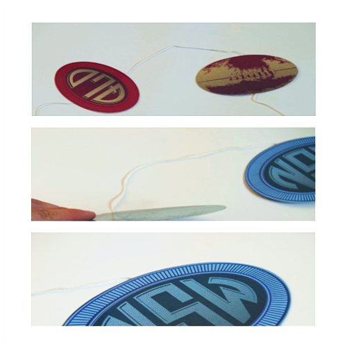 promotion gluing cotton string signs liners